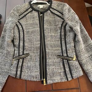 Chic Black and Gray Women's Jacket
